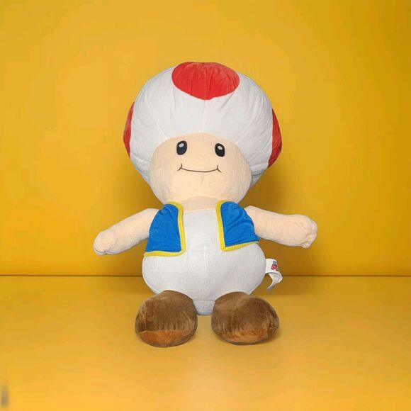 Toad Super Mario Plush Nintendo Plushie 20" - Picture 1 of 4